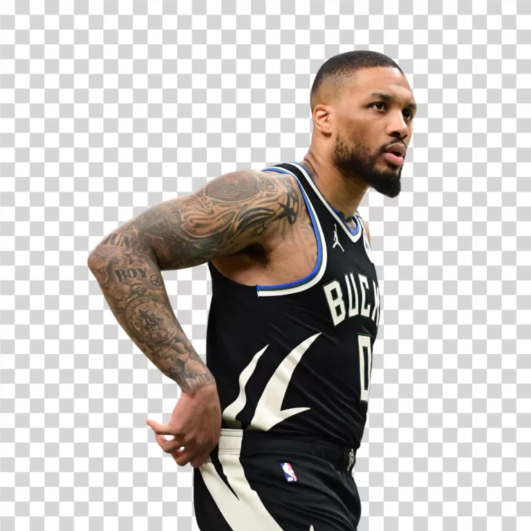 Damian Lillard Milwaukee Bucks Guard NBA Basketball Star