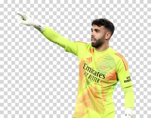 David Raya Arsenal Goalkeeper Spanish Football Player PNG