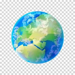 Earth Planet Illustration PNG Tranparent