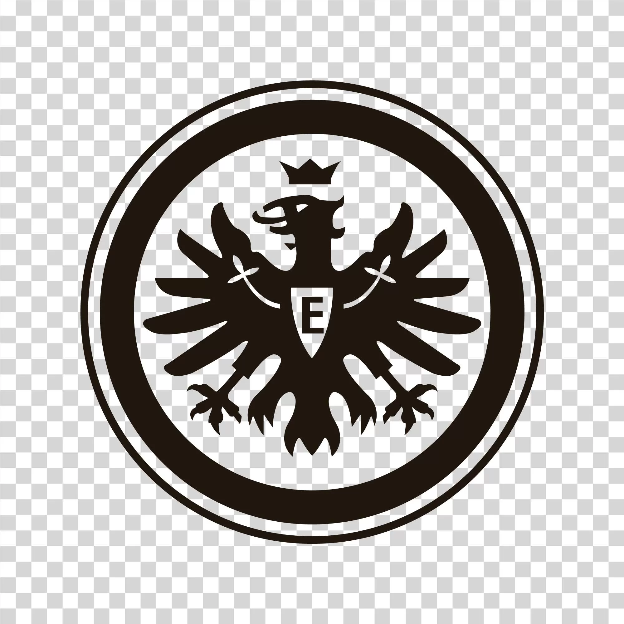 Eintracht Frankfurt Black Logo PNG