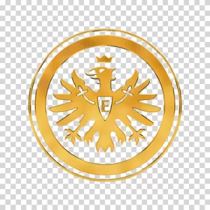 Eintracht Frankfurt Gold Logo, Bundesliga Club, German Football Team, Transparent PNG Image Eintracht Frankfurt Gold Logo Bundesliga Club PNG