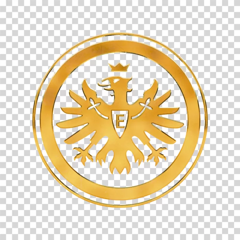 Eintracht Frankfurt Gold Logo Bundesliga Club PNG