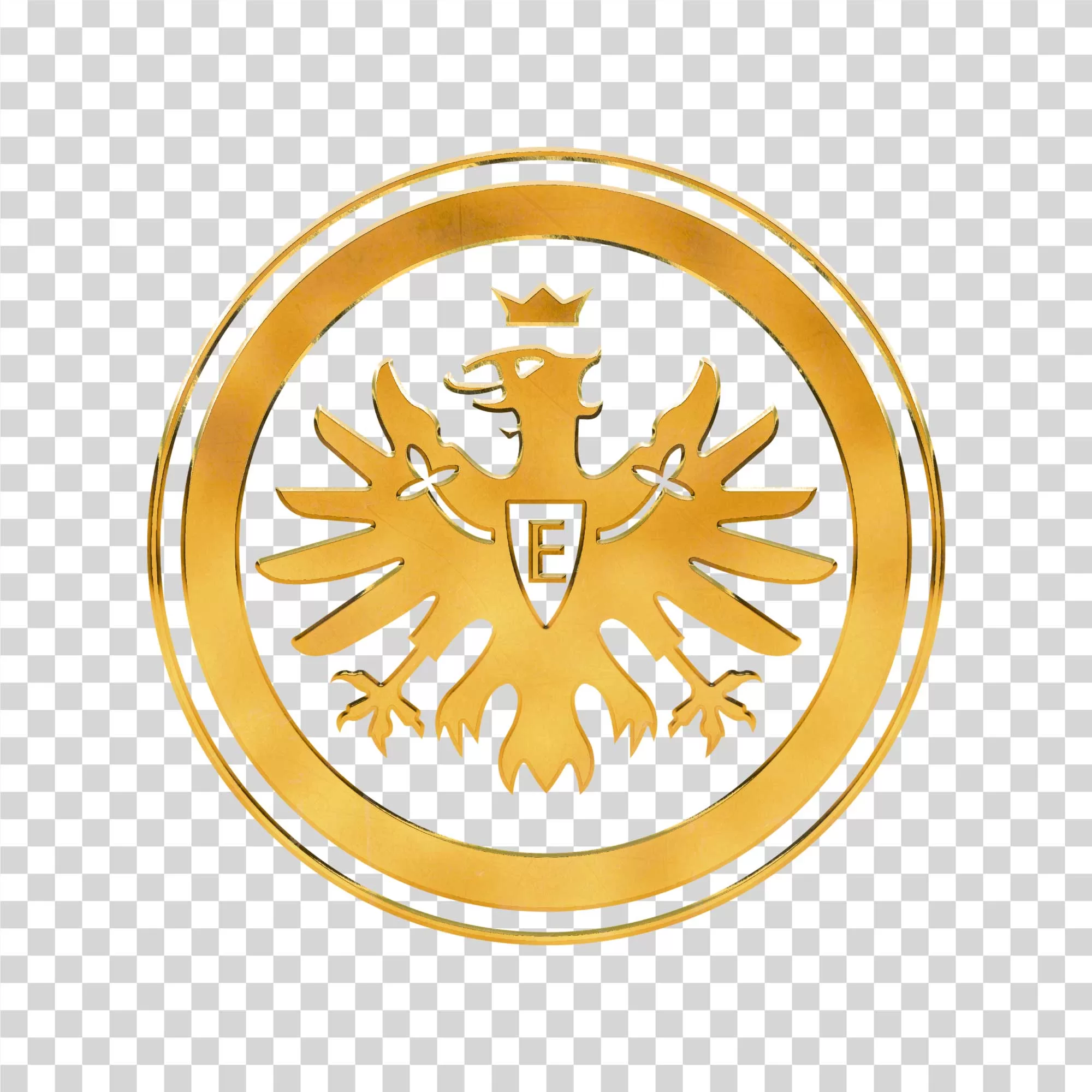 Eintracht Frankfurt Gold Logo Bundesliga Club PNG