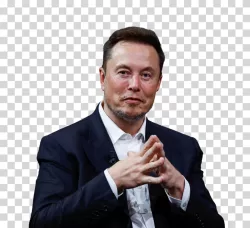 Elon Musk CEO of Tesla and X Tech Transparent