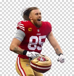 George Kittle, San Francisco 49ers Tight End, NFL Star, Transparent PNG Image George Kittle Transparent