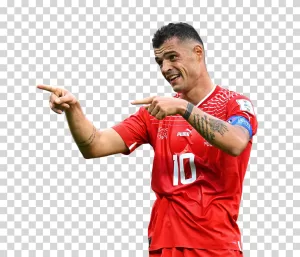 Granit Xhaka, Bayer Leverkusen Midfielder, Swiss Football Star, Transparent PNG Image Granit Xhaka Bayer Leverkusen Midfielder PNG