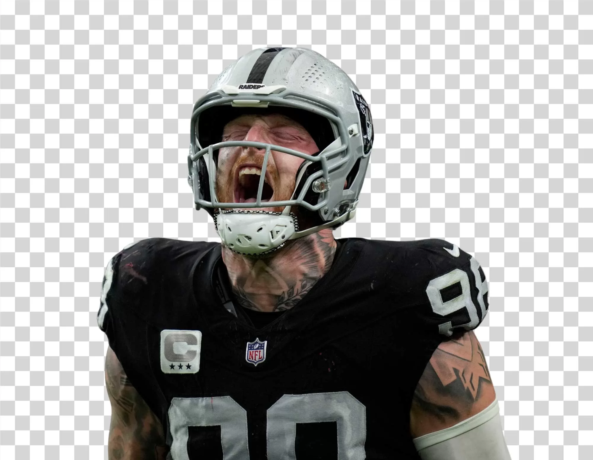 Maxx Crosby Las Vegas Raiders Defensive End PNG