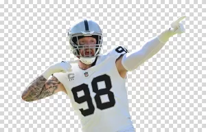 Maxx Crosby, NFL Defensive Powerhouse, Las Vegas Raiders Star, Transparent PNG Image Maxx Crosby NFL Defensive Powerhouse Las Vegas Raiders PNG