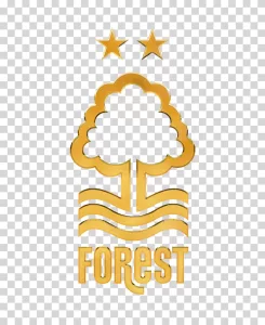 Nottingham Forest Golden Logo, English Football Club, Premier League Team Badge, Transparent PNG Image Nottingham Forest Golden Logo Transparent
