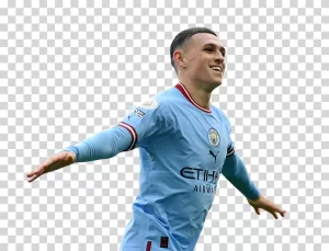 Phil Foden Celebrating a Goal PNG Transparent