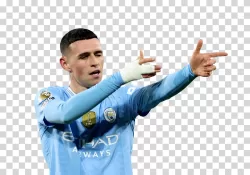 Phil Foden Goal Celebration Pose PNG