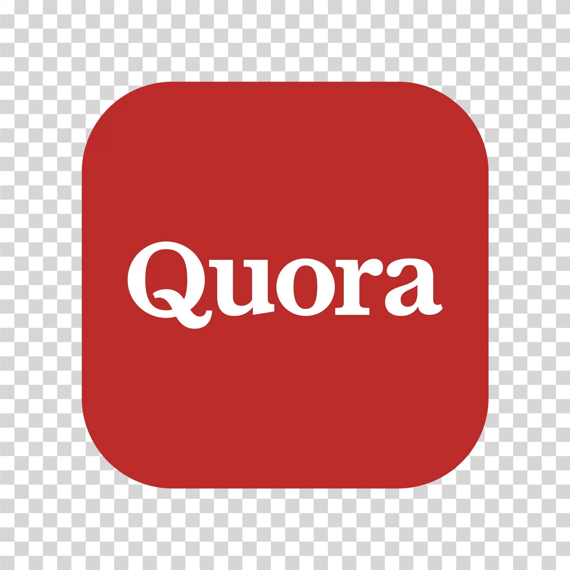Quora Logo Red Icon Social Media PNG