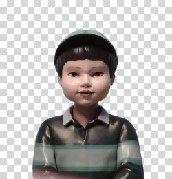 Squid Game Dongdong Daemon Game Boy Doll PNG