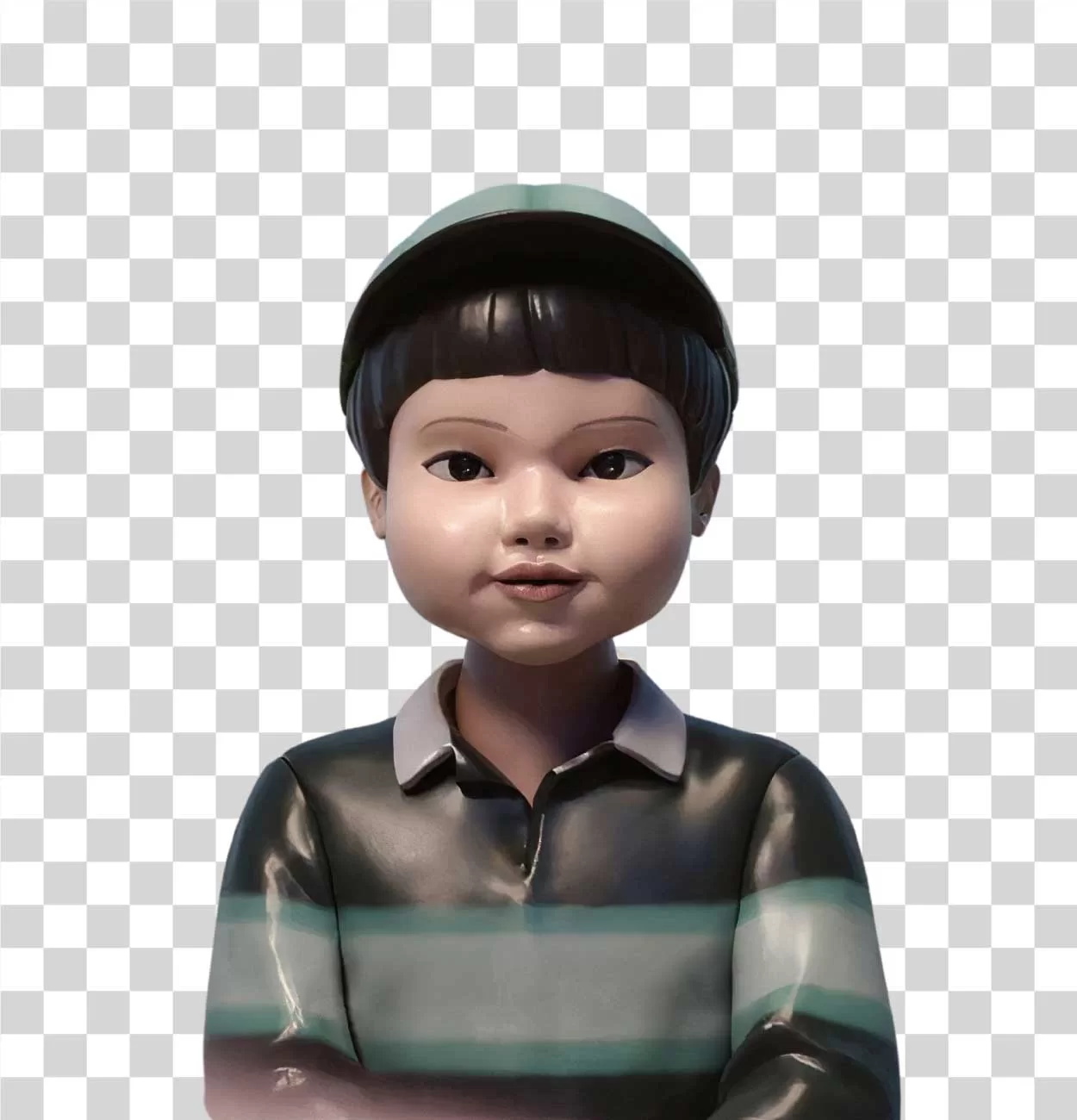 Squid Game Dongdong Daemon Game Boy Doll PNG