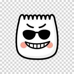 TikTok Cool Face Emoji Transparent