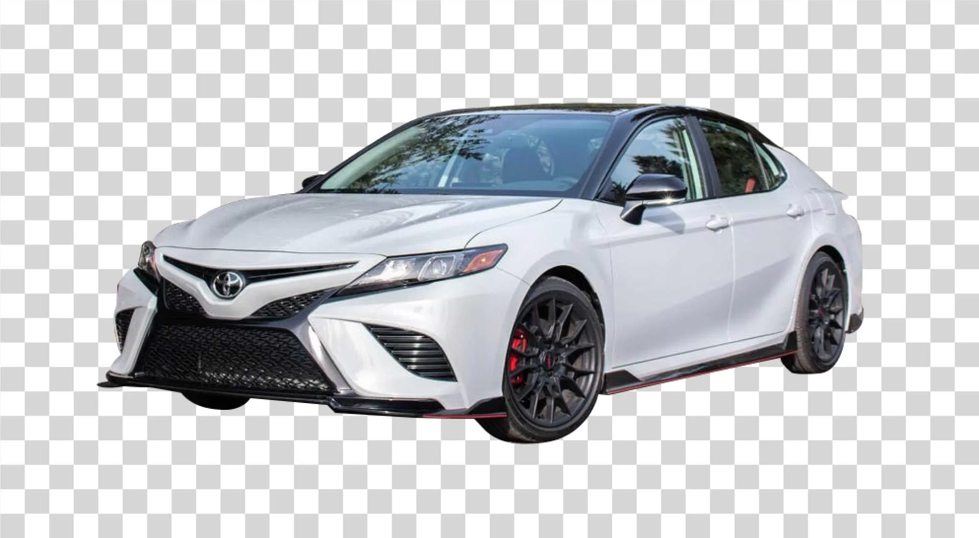 Toyota Camry White Sedan Car Transparent