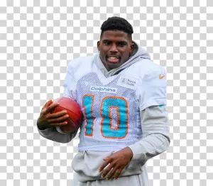 Tyreek Hill, Miami Dolphins, NFL Star, Wide Receiver, American Football Player, PNG transparent image Tyreek Hill Miami Dolphins NFL Star Transparent