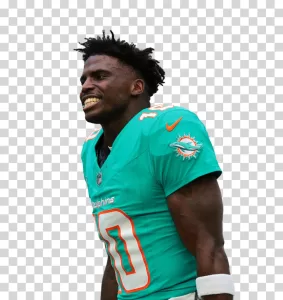 Tyreek Hill, Miami Dolphins Wide Receiver, NFL Speedster, Transparent Image Tyreek Hill Miami Dolphins Wide Receiver PNG
