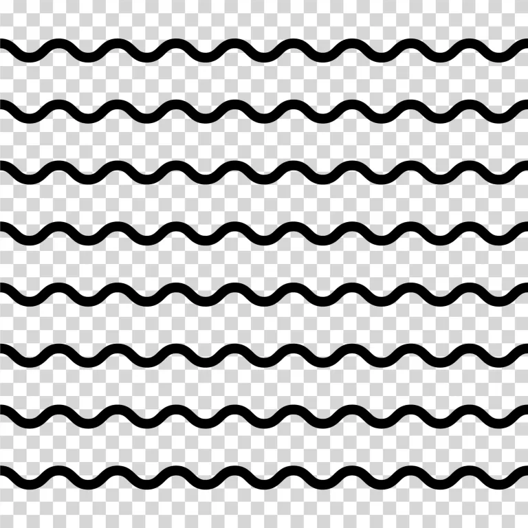 Wavy Lines Pattern Abstract Design PNG