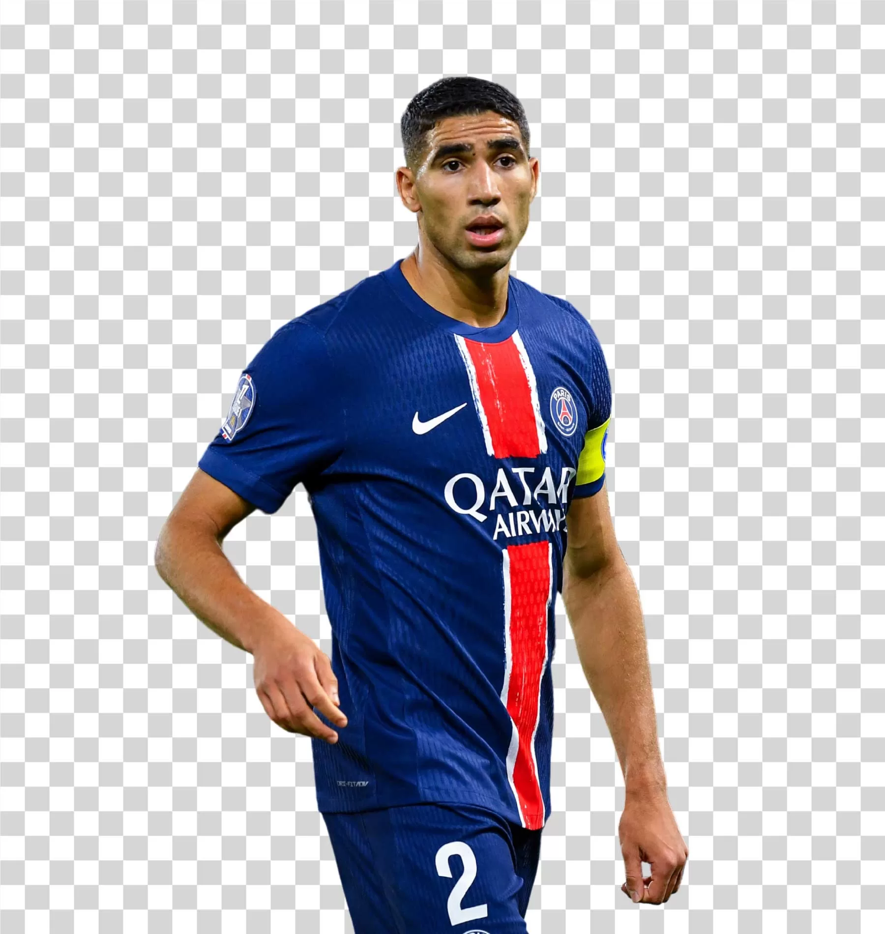 Achraf Hakimi PSG Defender PNG Image