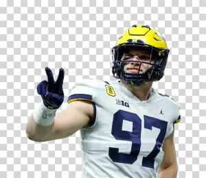 Aidan Hutchinson Detroit Lions PNG