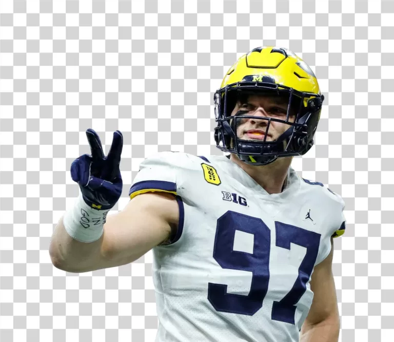 Aidan Hutchinson Detroit Lions PNG