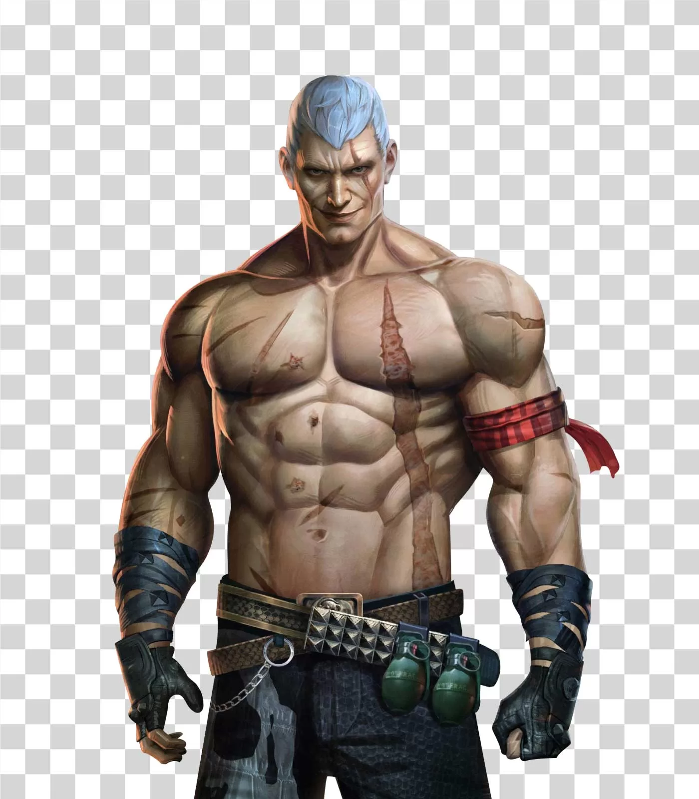 Bryan Fury Tekken Fighter PNG