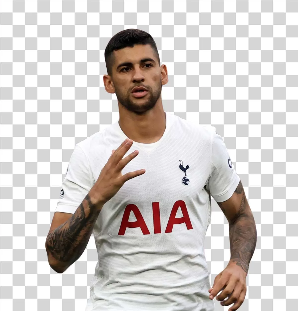 Cristian Romero Tottenham Hotspur Player PNG image