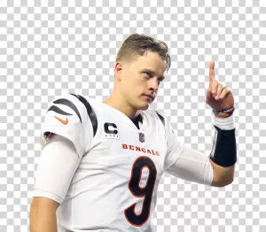Joe Burrow, Cincinnati Bengals Quarterback, NFL Star Player, Transparent PNG Image Joe Burrow Cincinnati Bengals Quarterback PNG