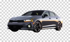Kia K5 Grey Sporty Sedan Car PNG