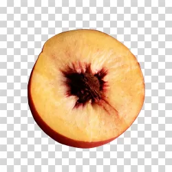 Peach Fresh Fruit Transparent