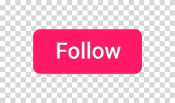 TikTok Follow Button Social Media Transparent