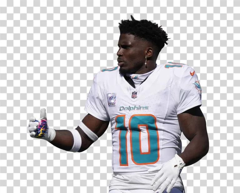 Tyreek Hill Miami Dolphins Wide Receiver NFL PNG