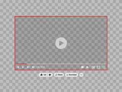 YouTube Video Player Overlay Transparent