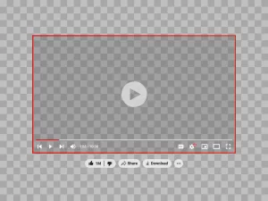 YouTube Video Player Overlay Transparent