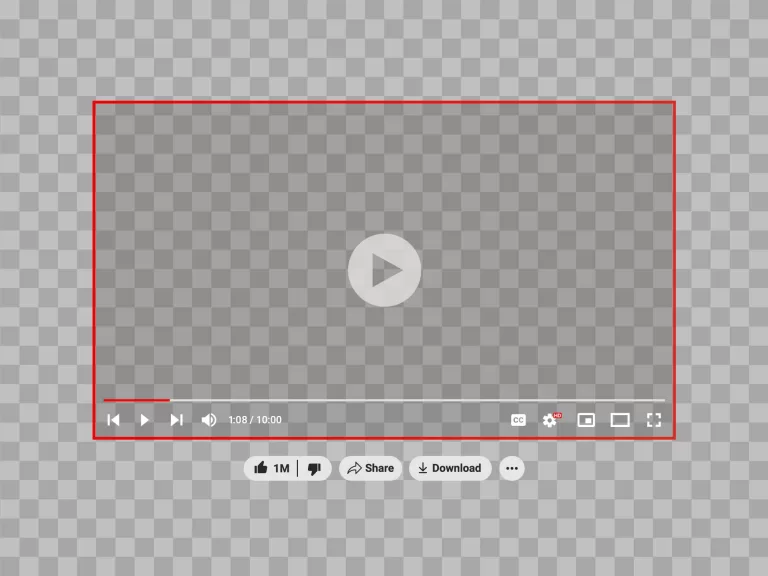 YouTube Video Player Overlay Transparent