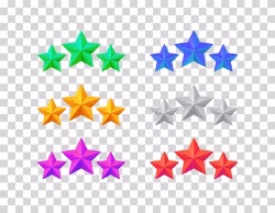 3 Stars Game UI Rating Icons Level PNG