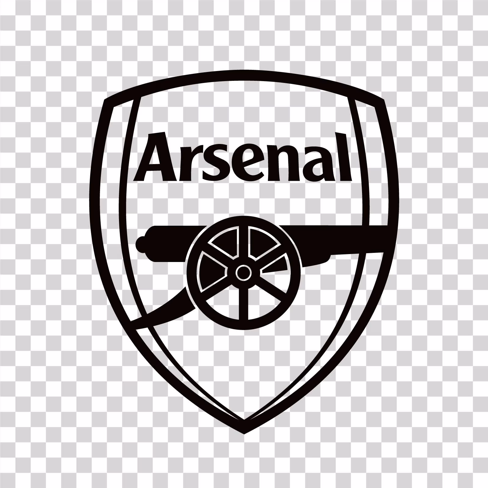Arsenal Black Logo