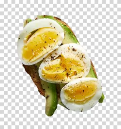 Avocado and Egg Toast PNG Image