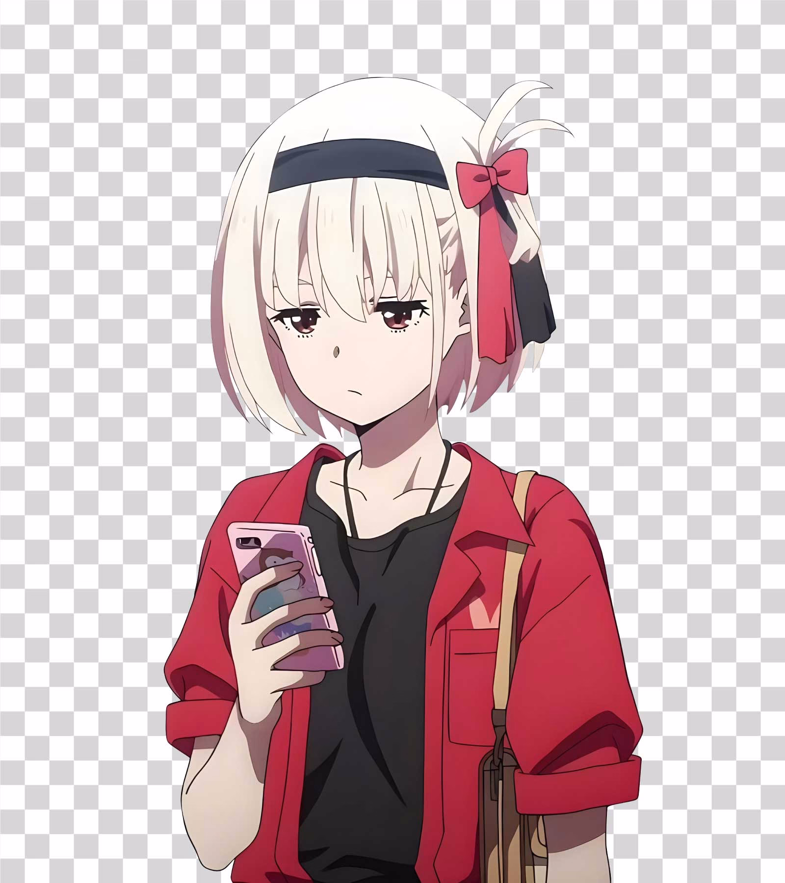 Chisato Nishikigi Lycoris Recoil Anime Transparent