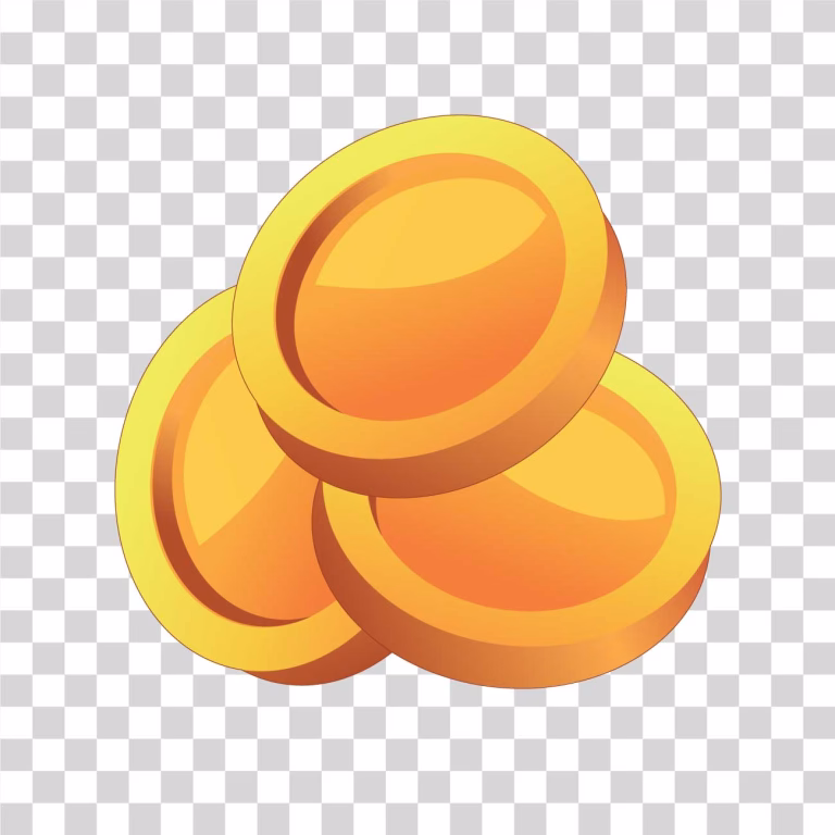 Coins Game Asset Digital Currency PNG Image