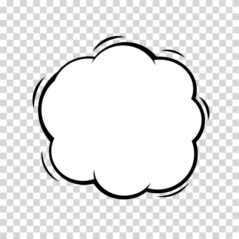 Comic Bubble Speech Balloon Transparent Image