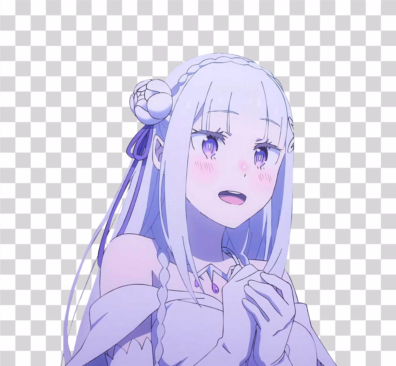 Emilia ReZero Main Heroine PNG
