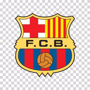 FC Barcelona Old Logo 1975, Vintage Football Club Emblem, Transparent PNG Image FC Barcelona Old Logo 1975 PNG