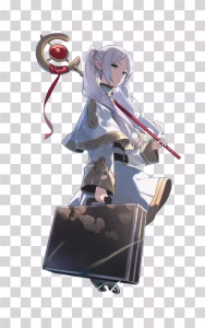 Frieren Mage Elf PNG Image