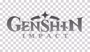 Genshin Impact Grey Logo PNG