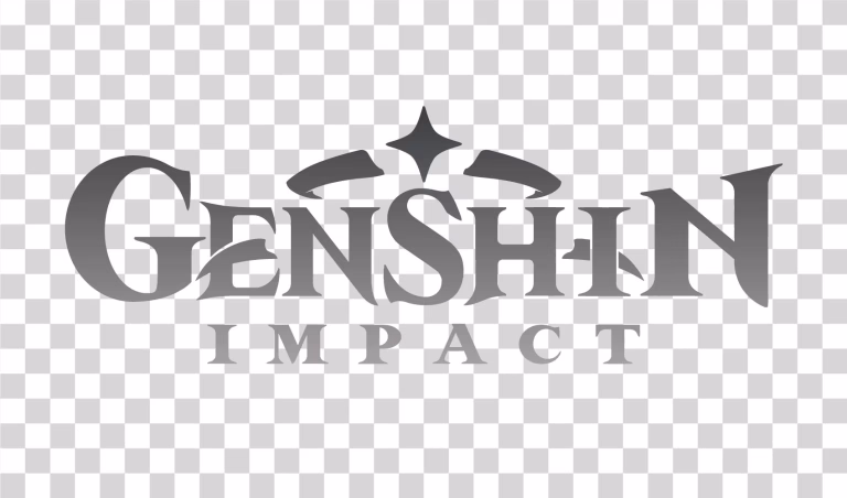 Genshin Impact Grey Logo PNG