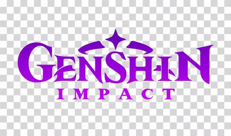 Genshin Impact Purple PNG Logo