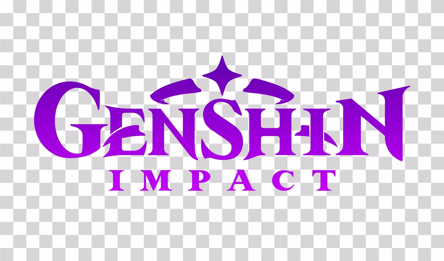 Genshin Impact Purple PNG Logo