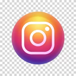 Instagram Logo Icon 3D Circle PNG Image